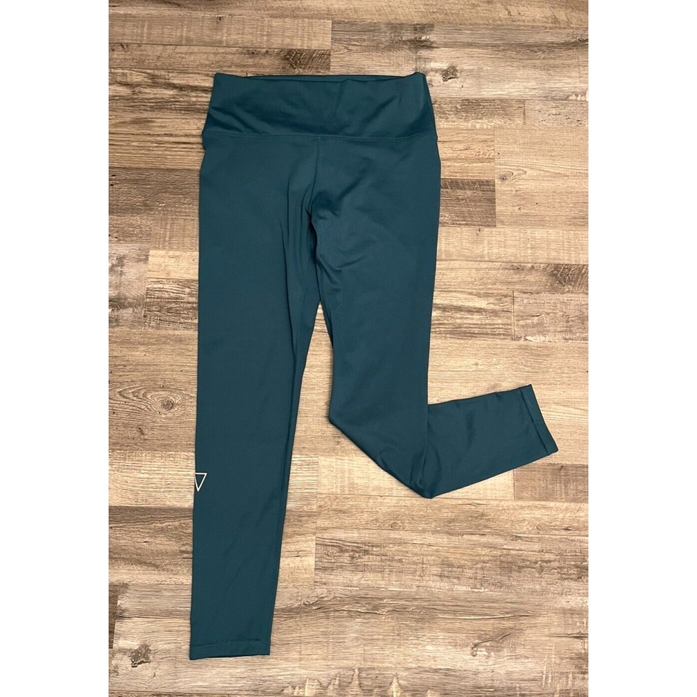 DAE Womens X-Large Teal Green Mid High Rise Workout Thicker Leggings